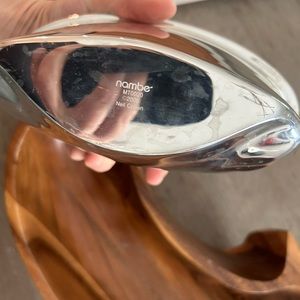 Nambe Dharma chip & dip bowl